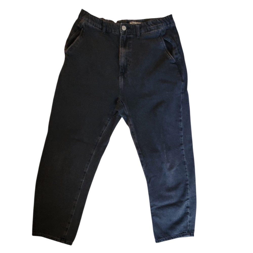 Zara Slouchy Fit Black Jeans - 32
